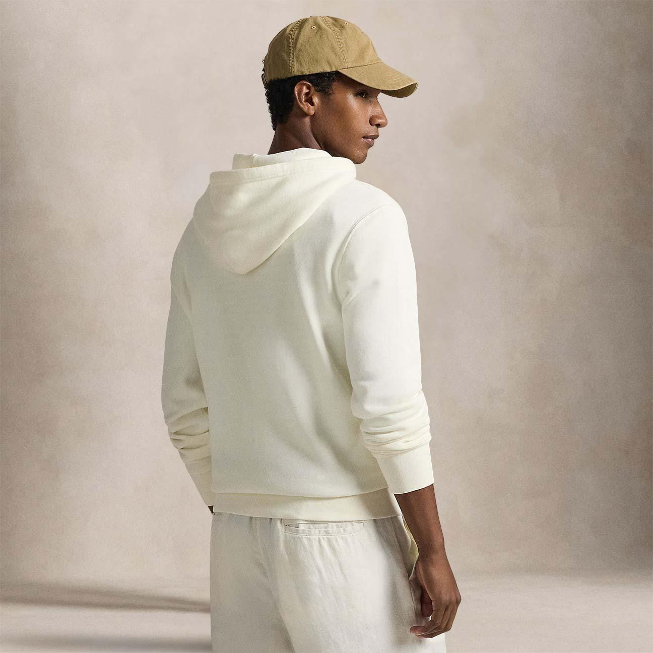 POLO RALPH LAUREN Felpa uomo Hoodie Cream