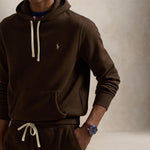 POLO RALPH LAUREN Felpa uomo Hoodie Marrone