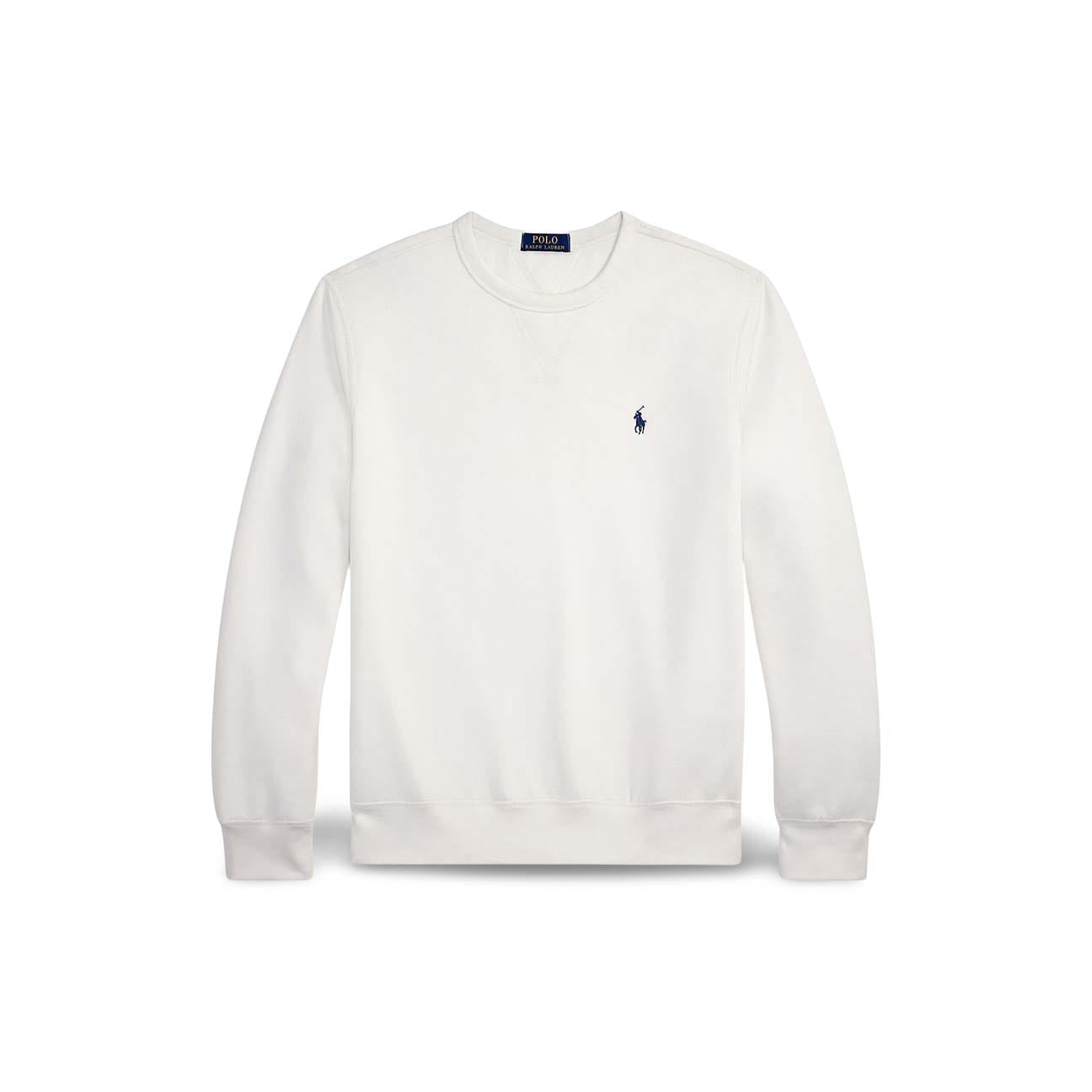 POLO RALPH LAUREN Felpa uomo in cotone Bianco