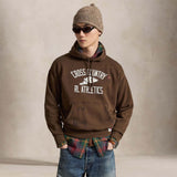 POLO RALPH LAUREN Felpa uomo in cotone con grafica Marrone