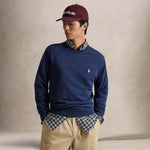 POLO RALPH LAUREN Felpa uomo in cotone loopback Blue