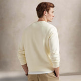 POLO RALPH LAUREN Felpa uomo in cotone loopback Cream