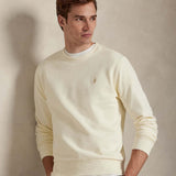 POLO RALPH LAUREN Felpa uomo in cotone loopback Cream