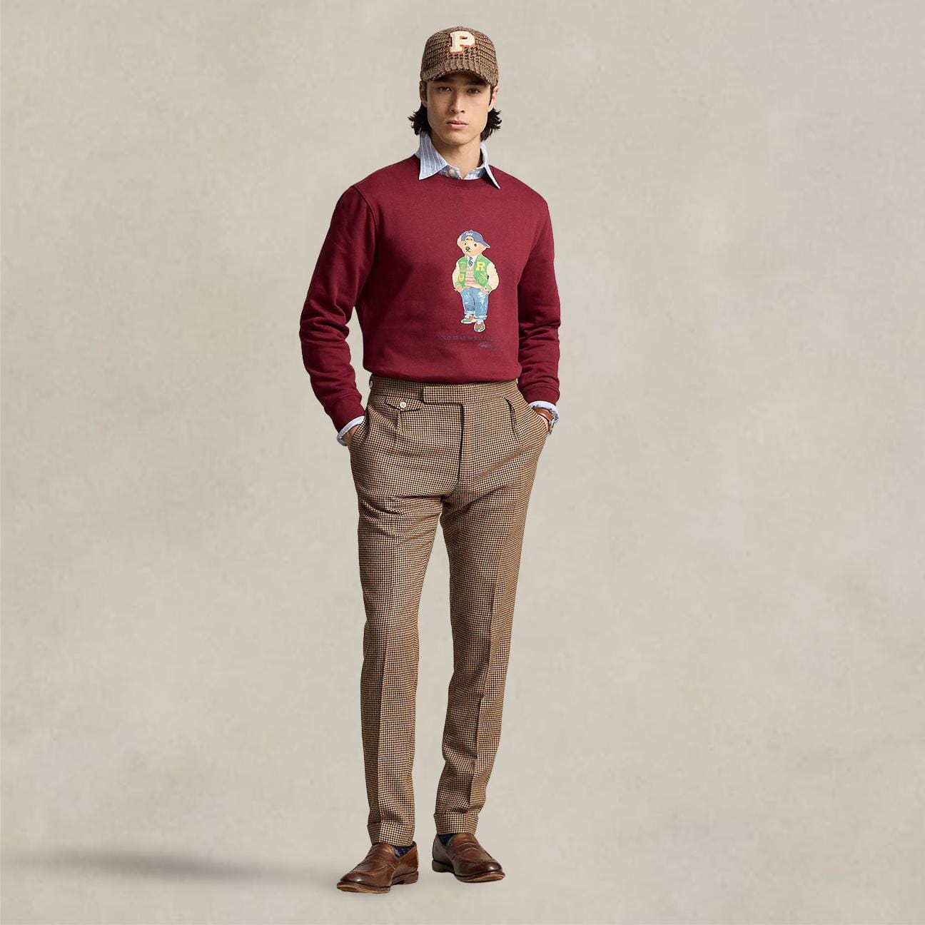 POLO RALPH LAUREN Felpa uomo Polo Bear Rosso