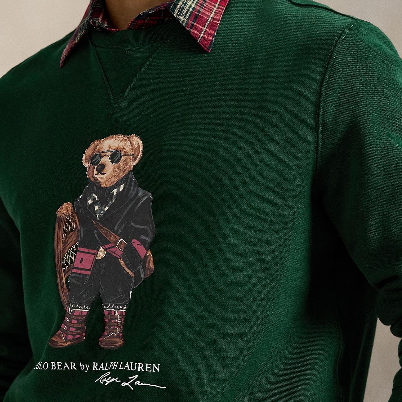 POLO RALPH LAUREN Felpa uomo Polo Bear Verde