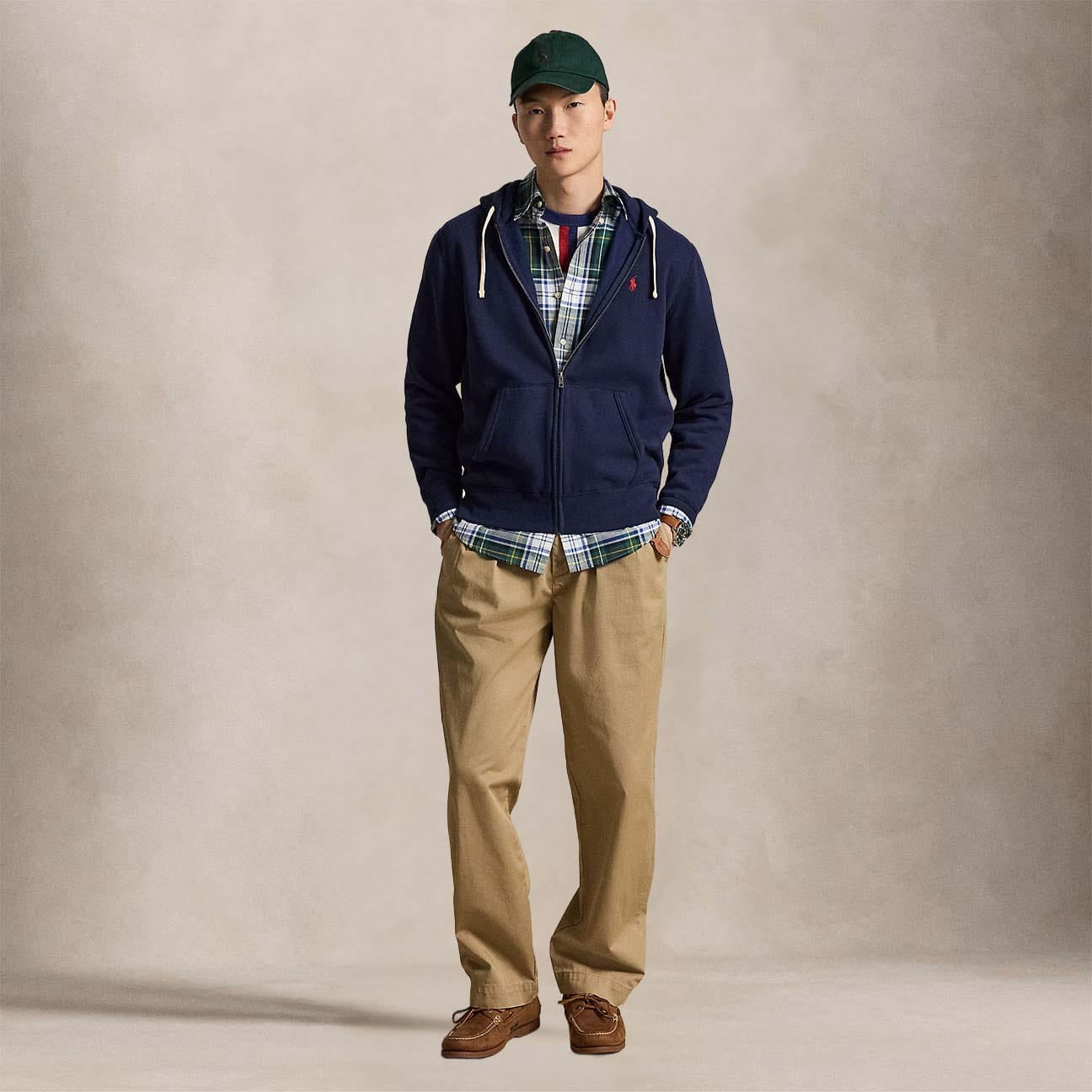 POLO RALPH LAUREN Felpa uomo RL full zip Blue