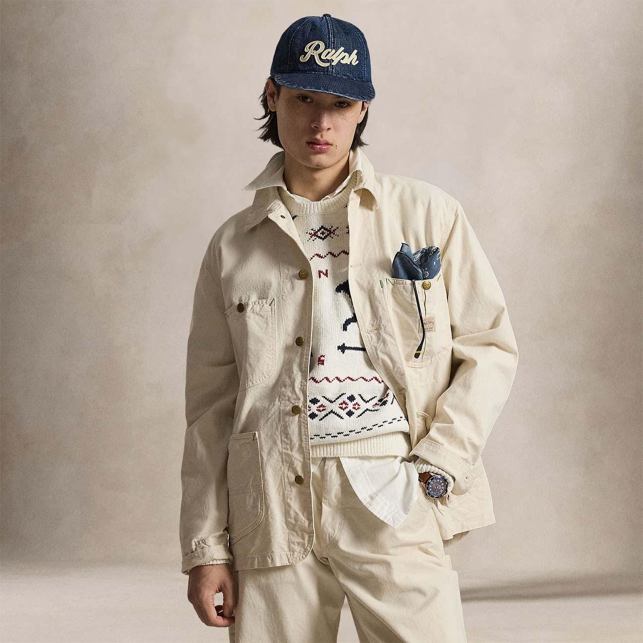 POLO RALPH LAUREN Field Jacket uomo in twill Barlow