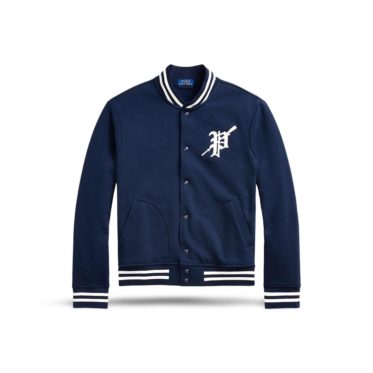 POLO RALPH LAUREN Giacca da baseball  in felpa Blue