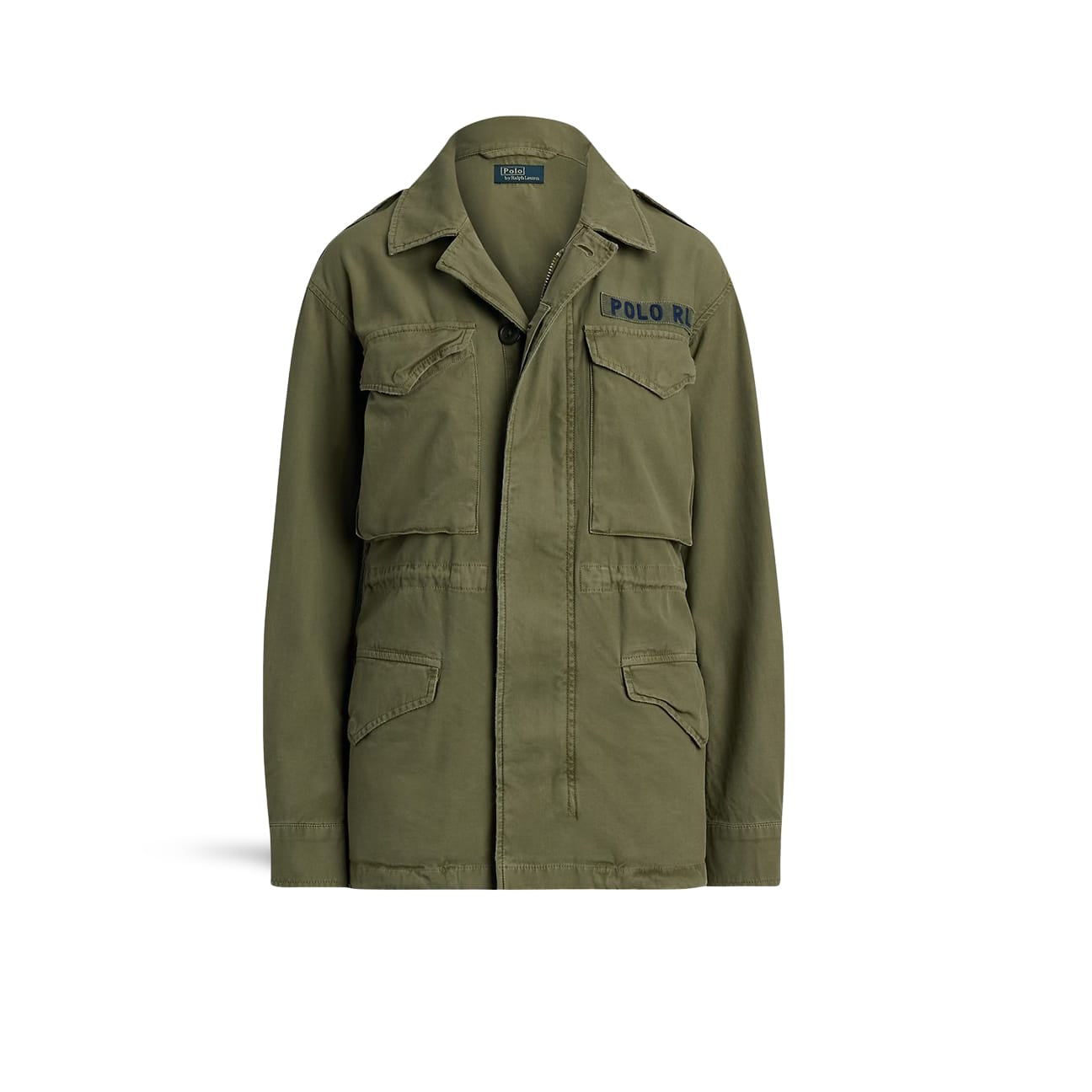 POLO RALPH LAUREN Giacca militare donna in twill Verde Militare