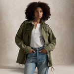 POLO RALPH LAUREN Giacca militare donna in twill Verde Militare