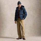 POLO RALPH LAUREN Giacca uomo in piuma con cappuccio Blue