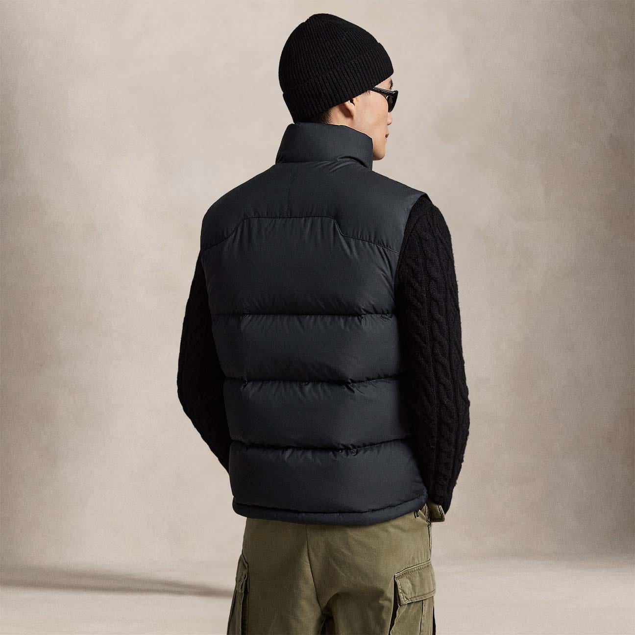 POLO RALPH LAUREN Gilet uomo in piuma Nero