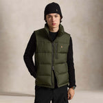POLO RALPH LAUREN Gilet uomo in piuma Verde Militare