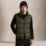 POLO RALPH LAUREN Gilet uomo in piuma Verde Militare