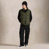 POLO RALPH LAUREN Gilet uomo in piuma Verde Militare