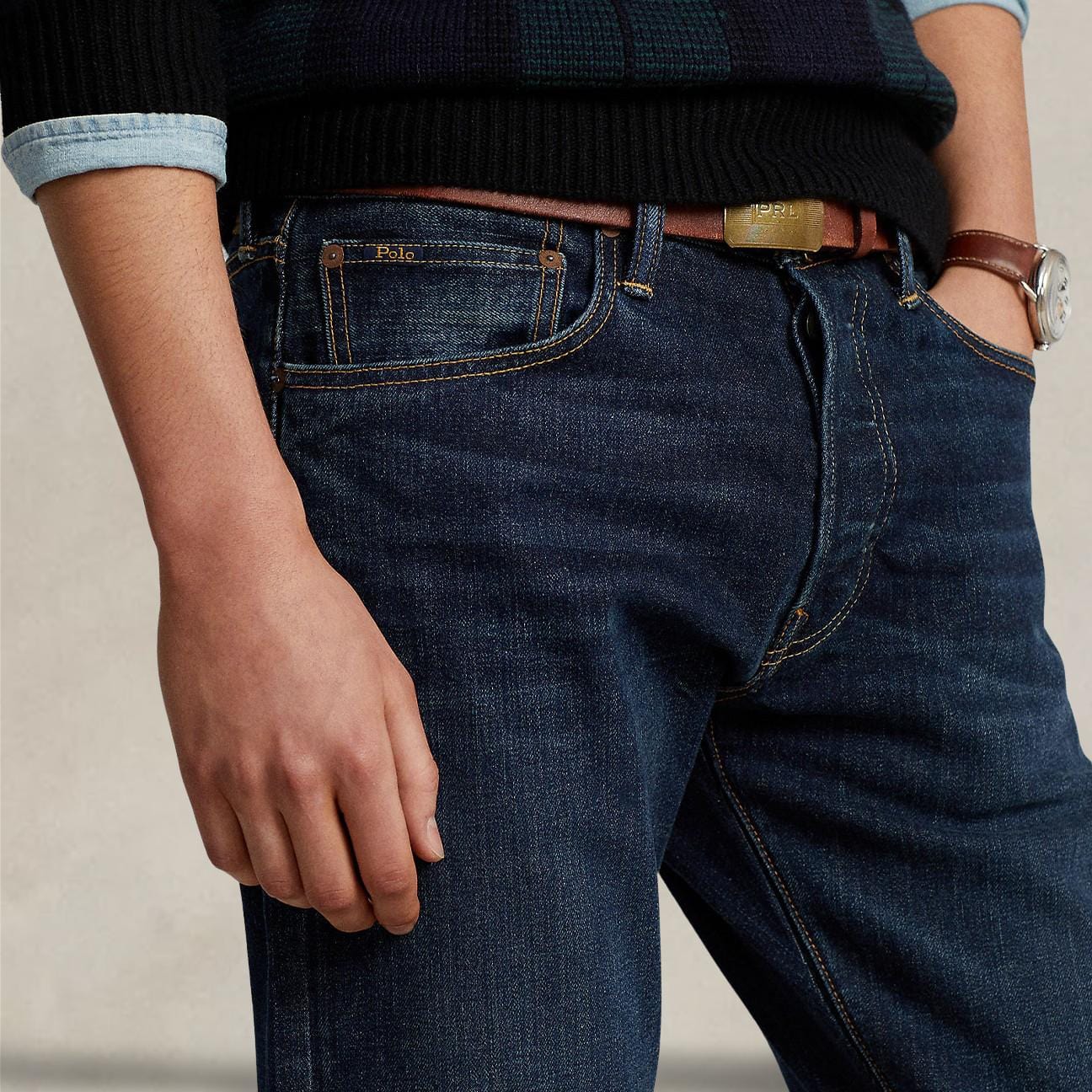 POLO RALPH LAUREN Jeans uomo Sullivan Slim Blue