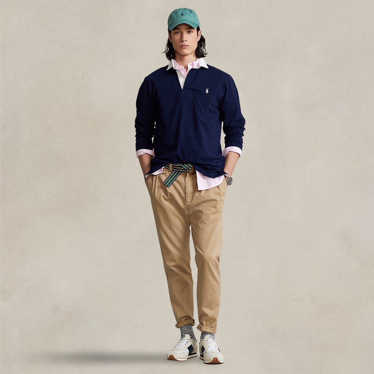 POLO RALPH LAUREN Maglia da Rugby Blue