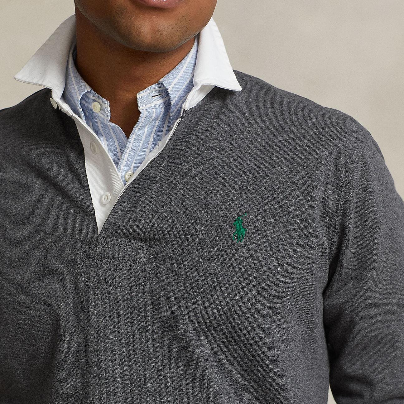 POLO RALPH LAUREN Maglia da Rugby Grigio