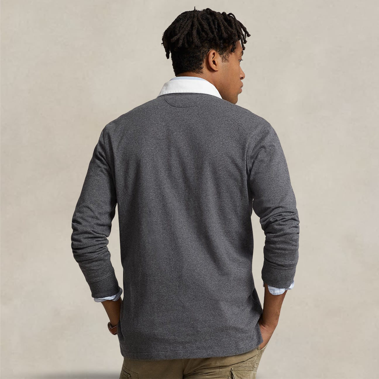 POLO RALPH LAUREN Maglia da Rugby Grigio
