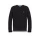 POLO RALPH LAUREN Maglia donna girocollo a trecce Nero