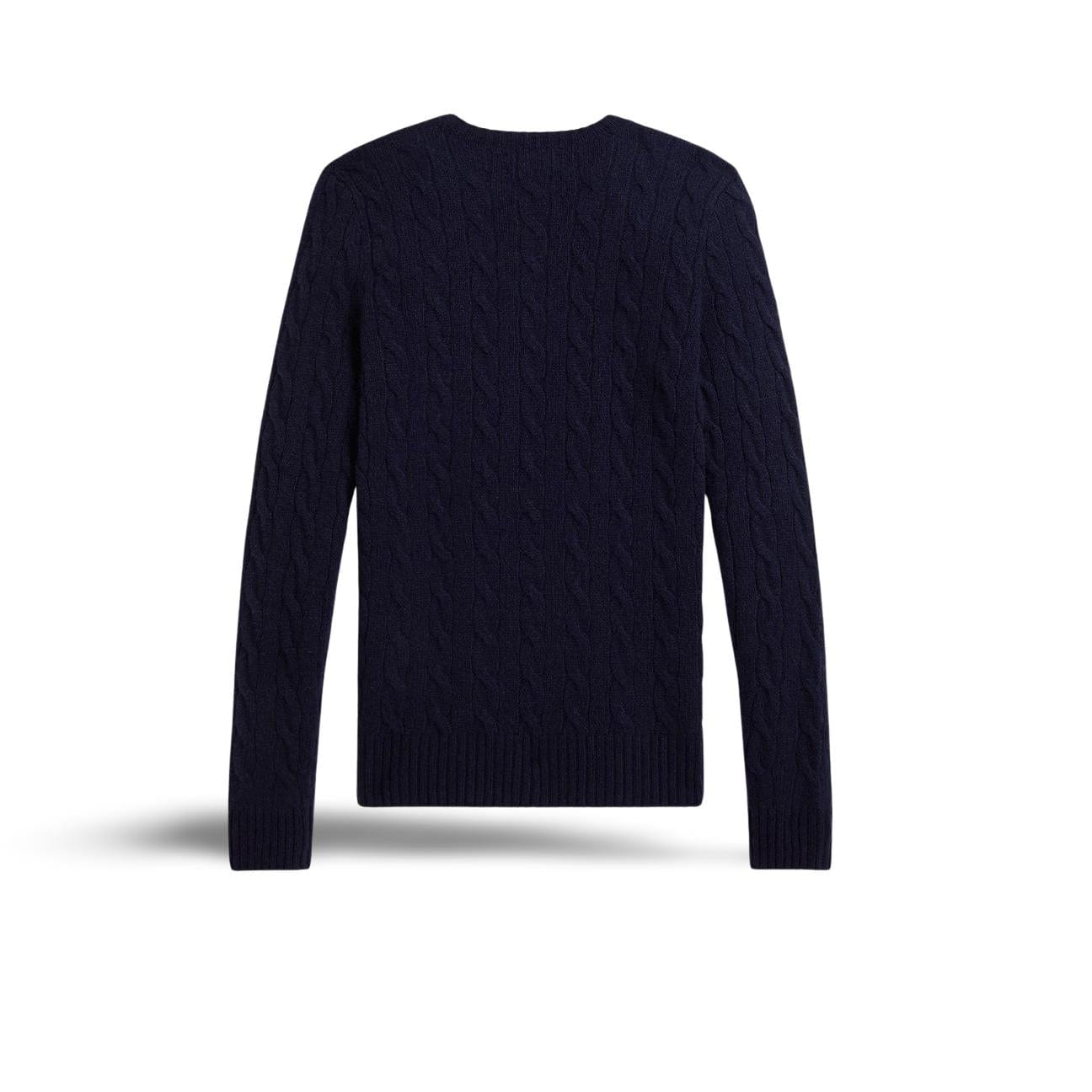 POLO RALPH LAUREN Maglia donna girocollo in lana e cashmere Blue