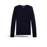 POLO RALPH LAUREN Maglia donna girocollo in lana e cashmere Blue