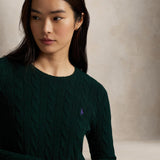 POLO RALPH LAUREN Maglia donna girocollo in lana e cashmere Verde