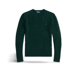 POLO RALPH LAUREN Maglia donna girocollo in lana e cashmere Verde