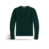 POLO RALPH LAUREN Maglia donna girocollo in lana e cashmere Verde