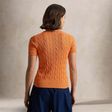 POLO RALPH LAUREN Maglia donna in cotone a trecce  Clementine