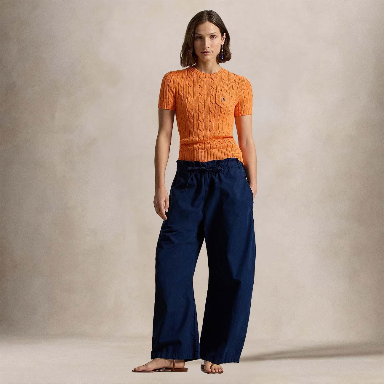 POLO RALPH LAUREN Maglia donna in cotone a trecce  Clementine