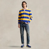 POLO RALPH LAUREN Maglia Rugby a righe Blue e Giallo