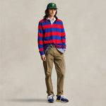 POLO RALPH LAUREN Maglia Rugby a righe Blue e Rosso