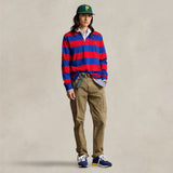 POLO RALPH LAUREN Maglia Rugby a righe Blue e Rosso