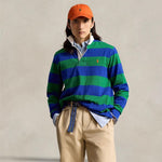 POLO RALPH LAUREN Maglia Rugby a righe Blue e Verde