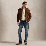 POLO RALPH LAUREN Maglia uomo con trecce in lana e cashmere Panna