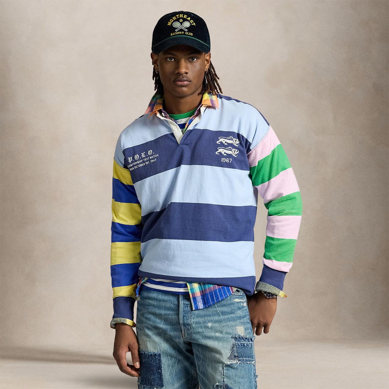 POLO RALPH LAUREN Maglia uomo da Rugby dal taglio Vintage