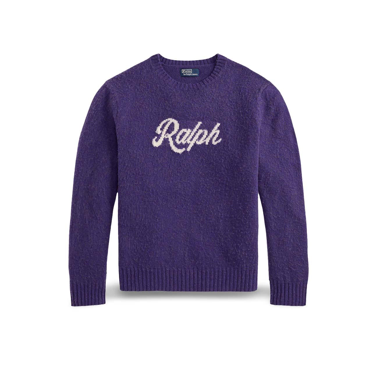 POLO RALPH LAUREN Maglia uomo girocllo con logo Purple