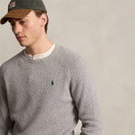POLO RALPH LAUREN Maglia uomo girocollo Donegal Grigio