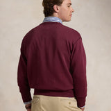 POLO RALPH LAUREN Maglia uomo girocollo Donegal Wine