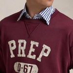 POLO RALPH LAUREN Maglia uomo girocollo Donegal Wine