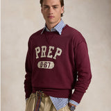 POLO RALPH LAUREN Maglia uomo girocollo Donegal Wine