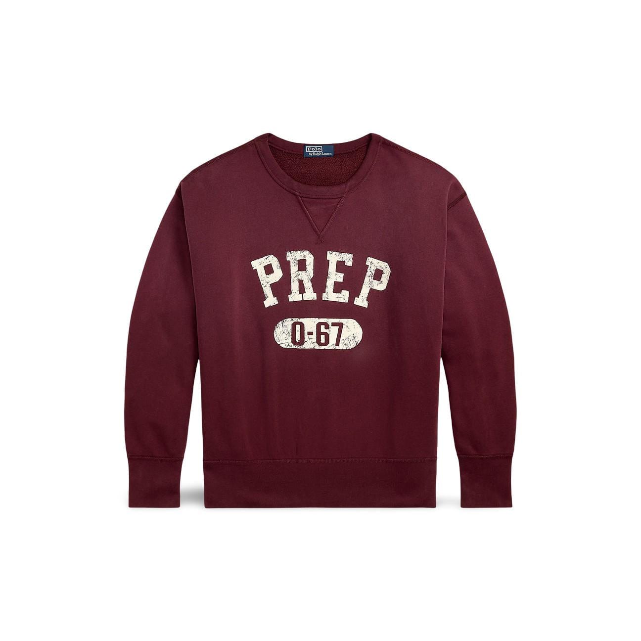 POLO RALPH LAUREN Maglia uomo girocollo Donegal Wine