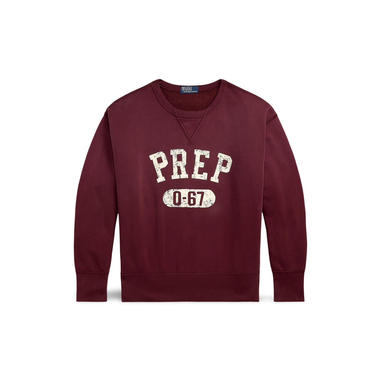 POLO RALPH LAUREN Maglia uomo girocollo Donegal Wine
