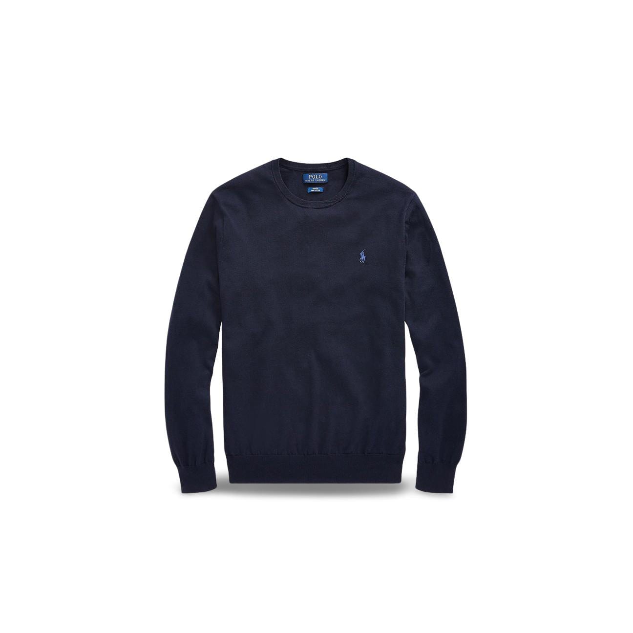 POLO RALPH LAUREN Maglia uomo in cotone Slim Fit Blue