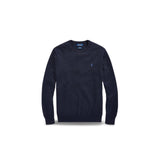 POLO RALPH LAUREN Maglia uomo in cotone Slim Fit Blue