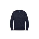 POLO RALPH LAUREN Maglia uomo in cotone Slim Fit Blue