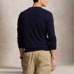 POLO RALPH LAUREN Maglia uomo in cotone Slim Fit Blue