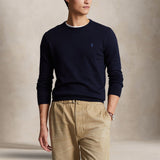 POLO RALPH LAUREN Maglia uomo in cotone Slim Fit Blue