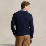 POLO RALPH LAUREN Maglia uomo in lana Donegal Blue